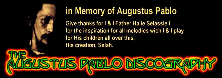 Augustus Pablo - Discography Albums Vinyls & CDs